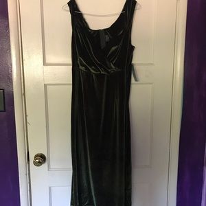 Green Vintage A Line Midi Dress